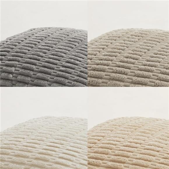 NEW West Elm (Set 4) Multicolor Velvet Corduroy Throw Pillow Cover Sham 18 x 18 - Picture 6 of 11